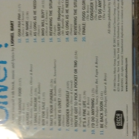 Movie music....Oliver!, Dean Martin, singing in the rain. - Picture 4 of 4